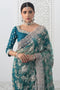 TEAL TULIP SAREE