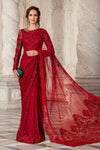 Couture Red Saree